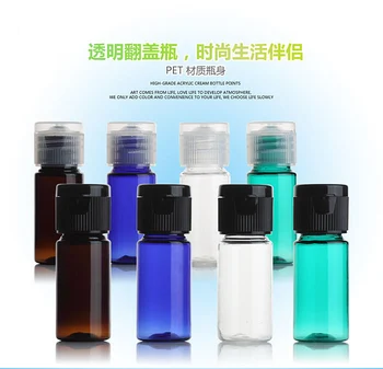 8pcs 10ml cylindrical plastic packaging clamshell Cap bottles/lotion Shampoo shower gel Flip-open cover/Sample subpackage bottle
8pcs 10ml cylindrical plastic packaging clamshell Cap bottles/lotion Shampoo shower gel Flip-open cover/Sample subpackage bottle