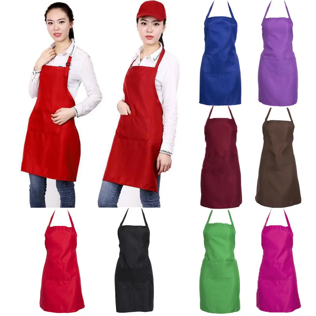 Newest High Quality Adjustable Bib Apron 8 Colors Plain Apron+Pocket For Chefs Butcher Kitchen Cooking Craft Baking
Newest High Quality Adjustable Bib Apron 8 Colors Plain Apron+Pocket For Chefs Butcher Kitchen Cooking Craft Baking