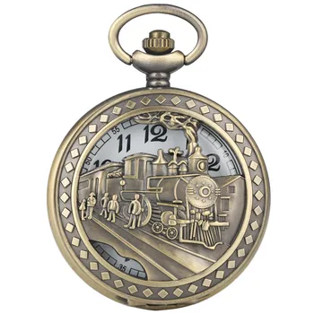 Quartz Pocket Watch Retro for Women Men Unique Hollow-out Train Pattern Case Pocket Watches Clear White Dial Pendant Watch
Quartz Pocket Watch Retro for Women Men Unique Hollow-out Train Pattern Case Pocket Watches Clear White Dial Pendant Watch