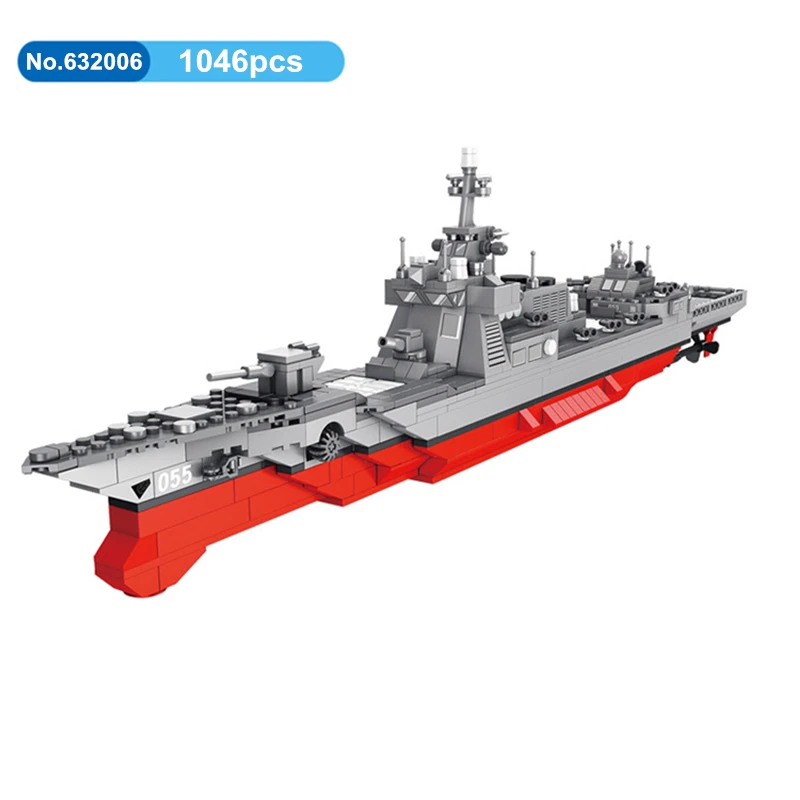 DIY 1046pcs Missile Destroyer Warship Building Blocks War Weapon Model Bricks Compatible With L Brand Toys For Kids
DIY 1046pcs Missile Destroyer Warship Building Blocks War Weapon Model Bricks Compatible With L Brand Toys For Kids