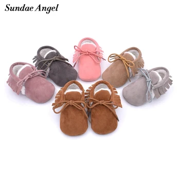Sundae Angel Baby Girl Shoes Fringe Lace up Velvet Dull polish Newborn Shoes Boy Winter Soft bottom Warm Infant First Walkers
Sundae Angel Baby Girl Shoes Fringe Lace up Velvet Dull polish Newborn Shoes Boy Winter Soft bottom Warm Infant First Walkers