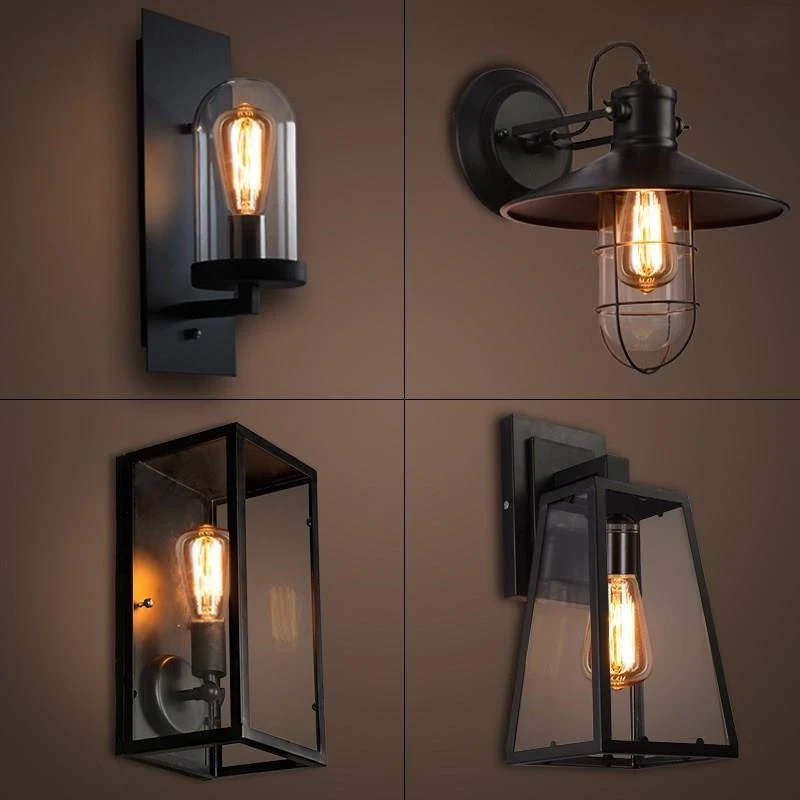 American style retro industrial wind corridor aisle living room bedside outdoor staircase wall lamp
American style retro industrial wind corridor aisle living room bedside outdoor staircase wall lamp