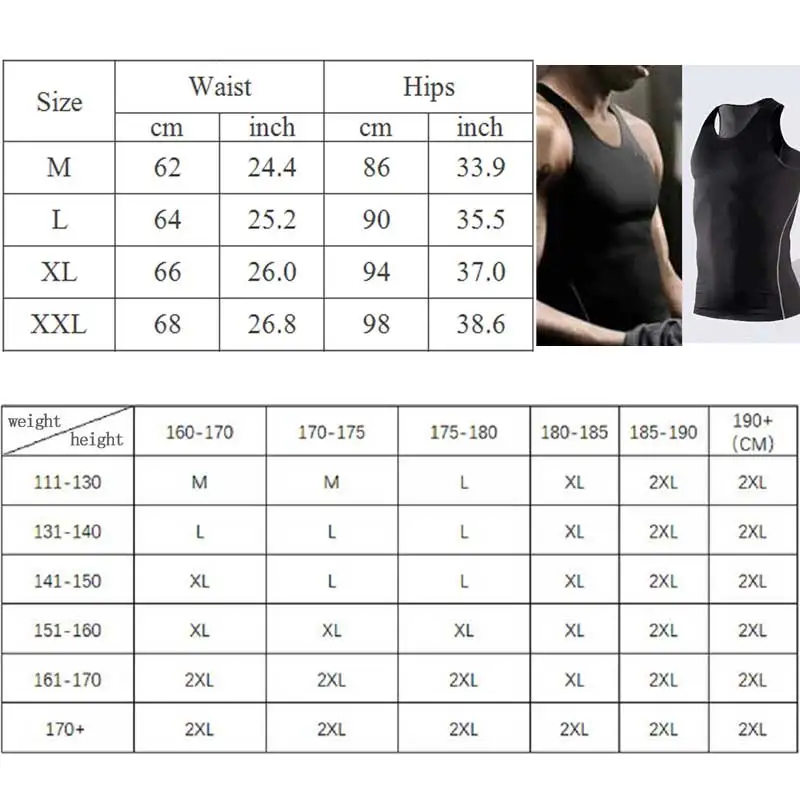 Rudis Singlet Size Chart