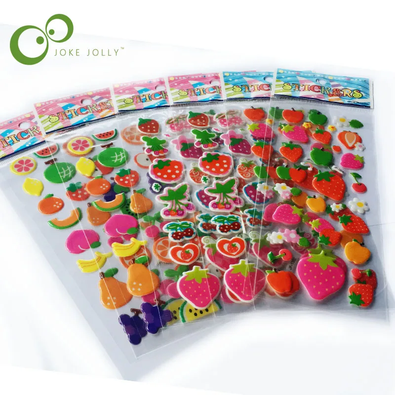 5pcs/lot Bubble Stickers 3D Cartoon fruits Classic Toys Scrapbook Strawberry For Kids Children Gift Reward Sticker WYQ
5pcs/lot Bubble Stickers 3D Cartoon fruits Classic Toys Scrapbook Strawberry For Kids Children Gift Reward Sticker WYQ
