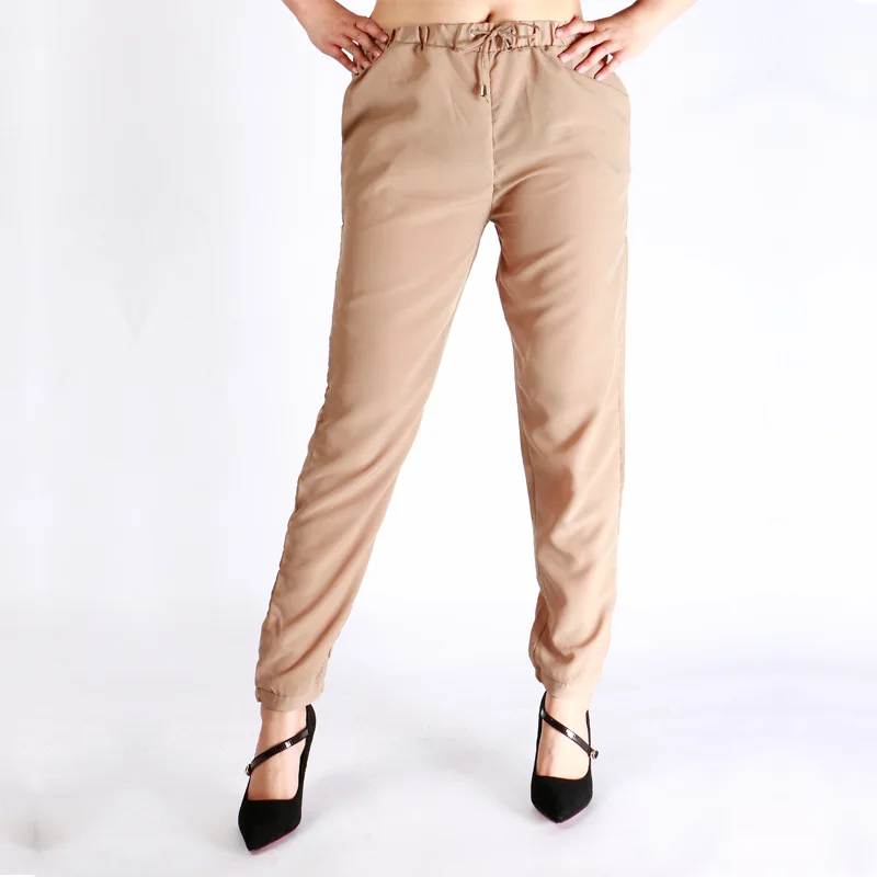 Free shipping Spring and Autumn chiffon large size elastic waist women casual pants female harlan pants
Free shipping Spring and Autumn chiffon large size elastic waist women casual pants female harlan pants
