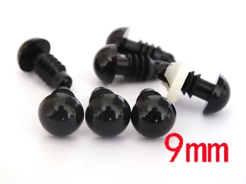 9mm full black color plastic toy safety eyes with white washers for bear toy decoration--200pcs
9mm full black color plastic toy safety eyes with white washers for bear toy decoration--200pcs