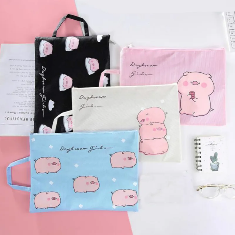 1 Pc lovely A4 Animal Pig File Bag Document Bag File Folder Stationery Oxford Cloth Filing Production Stationery Office Supply
1 Pc lovely A4 Animal Pig File Bag Document Bag File Folder Stationery Oxford Cloth Filing Production Stationery Office Supply