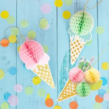 Hanging Honeycomb Ice Cream Birthday Party Decorations For Home Hawaiian Tropical Summer Party Decor Garland Paper Balls Supply
Hanging Honeycomb Ice Cream Birthday Party Decorations For Home Hawaiian Tropical Summer Party Decor Garland Paper Balls Supply