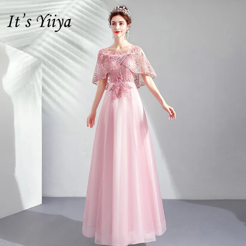 It's YiiYa Evening Dress A Line Full Beading Crystal Shawl Design Party Dresses O-neck Illusion Lace Short Sleeve Prom Gown E148
It's YiiYa Evening Dress A Line Full Beading Crystal Shawl Design Party Dresses O-neck Illusion Lace Short Sleeve Prom Gown E148