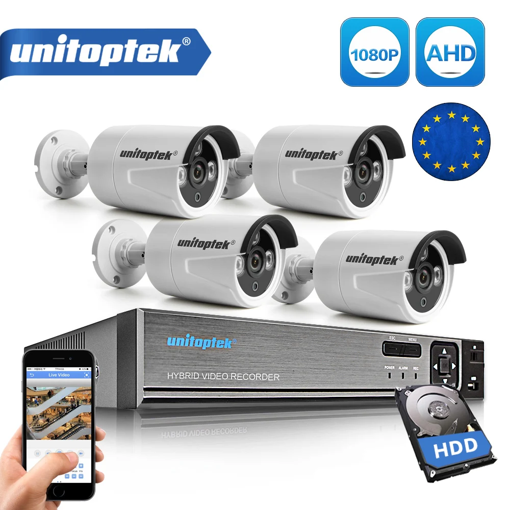 Security Camera System 4Ch AHD CCTV System DVR Kit 4Pcs 1080P 2.0MP Security Bullet Camera Outdoor AHD-H Video Surveillance Set
Security Camera System 4Ch AHD CCTV System DVR Kit 4Pcs 1080P 2.0MP Security Bullet Camera Outdoor AHD-H Video Surveillance Set