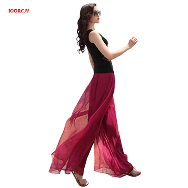 2019 New Summer Women Loose Chiffon Wide leg Pants Long Trousers Elastic Waist Pants Soft Casual Beach Skirts Pants IOQRCJV W541
2019 New Summer Women Loose Chiffon Wide leg Pants Long Trousers Elastic Waist Pants Soft Casual Beach Skirts Pants IOQRCJV W541