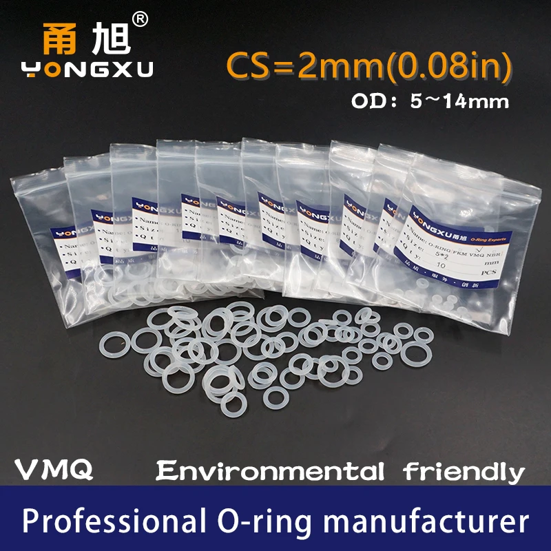 10PC/lot White Silicon Ring Silicone/VMQ O-ring OD5/6/7/8/9/10/11/12/13/14*2mm O Ring Seal Rubber Gaskets Ring Waterproof Washer
10PC/lot White Silicon Ring Silicone/VMQ O-ring OD5/6/7/8/9/10/11/12/13/14*2mm O Ring Seal Rubber Gaskets Ring Waterproof Washer