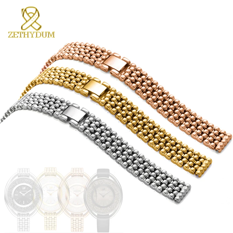 Stainless steel watchband solid metal bracelet 12mm woman Watch strap High quality 5200341 womens watch band Jewelry clasp
Stainless steel watchband solid metal bracelet 12mm woman Watch strap High quality 5200341 womens watch band Jewelry clasp