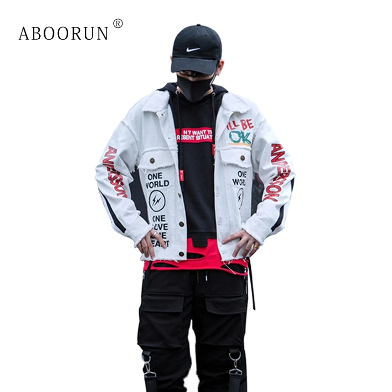 ABOORUN Men's Hip Hop Denim Jacket Fashion Graffiti Printed Jacket Hi Street Autumn Coat Streetwear for Male x1948
ABOORUN Men's Hip Hop Denim Jacket Fashion Graffiti Printed Jacket Hi Street Autumn Coat Streetwear for Male x1948