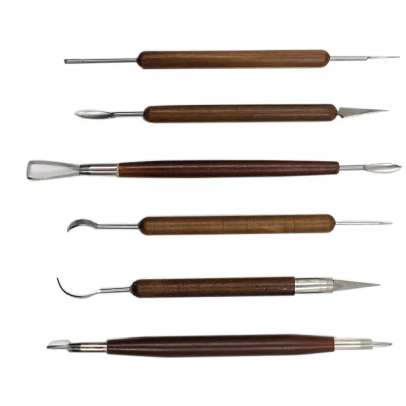 6pcs/set Wooden pottery sculpture tool Pottery Tools Wooden Handle Polymer Clay Modeling Tools Ceramic Supplies
6pcs/set Wooden pottery sculpture tool Pottery Tools Wooden Handle Polymer Clay Modeling Tools Ceramic Supplies