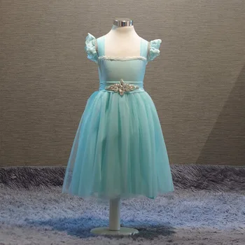 2018 new girls blue tulle dresses ruffles strapped dress with stones belt for wedding birthday party Wholesale
2018 new girls blue tulle dresses ruffles strapped dress with stones belt for wedding birthday party Wholesale