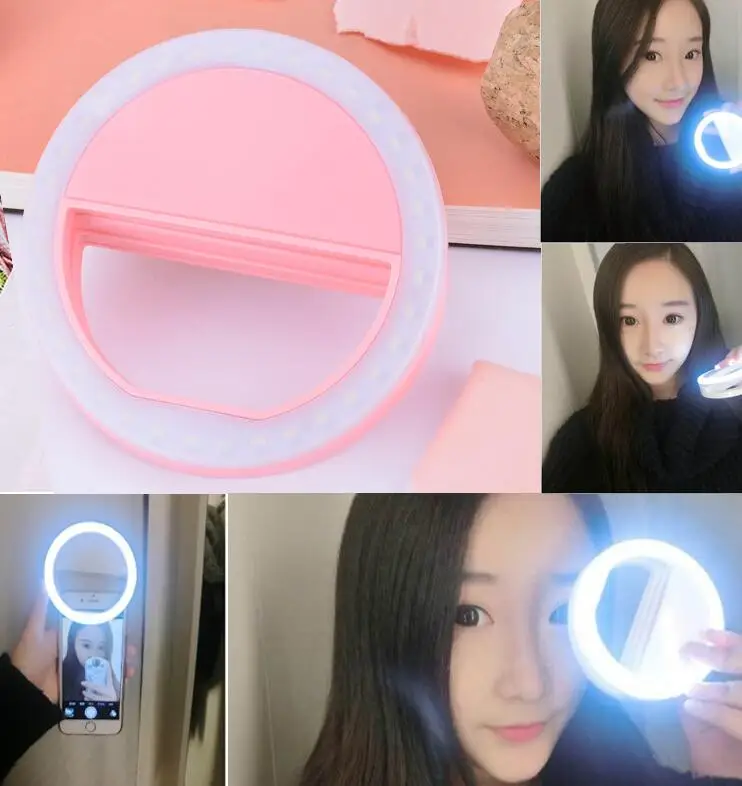 Selfie Ring Light Portable Flash Led Camera Phone Photography Enhancing Photography for Smartphone iPhone Samsung (Retail box)
Selfie Ring Light Portable Flash Led Camera Phone Photography Enhancing Photography for Smartphone iPhone Samsung (Retail box)