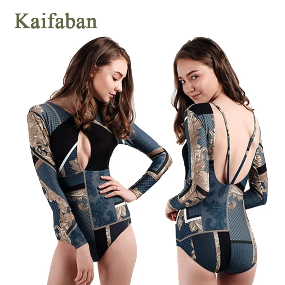 Women Long Sleeve Harajuku Retro Print One Piece Bikini Set Monokini Swimsuit Swimwear High Waist Cut Out Halter Tankini Biquini
Women Long Sleeve Harajuku Retro Print One Piece Bikini Set Monokini Swimsuit Swimwear High Waist Cut Out Halter Tankini Biquini
