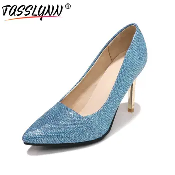 TASSLYNN 2019 Women Pumps Mature Roud Toe PU Shoes Women Fashion Slip on Bling Thin High Heels Wedding Women Shoes Size 34-43
TASSLYNN 2019 Women Pumps Mature Roud Toe PU Shoes Women Fashion Slip on Bling Thin High Heels Wedding Women Shoes Size 34-43
