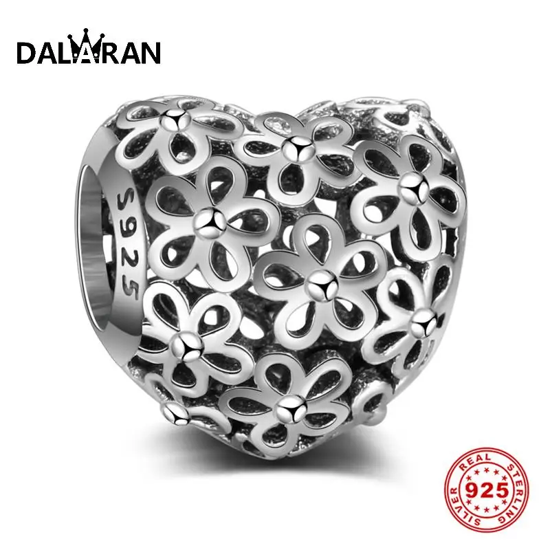 DALARAN Heart Of Flowers Silver Charms Sterling Silver 925 Openwork Beads Fit DIY Bracelets Necklaces For Women Jewelry Making
DALARAN Heart Of Flowers Silver Charms Sterling Silver 925 Openwork Beads Fit DIY Bracelets Necklaces For Women Jewelry Making