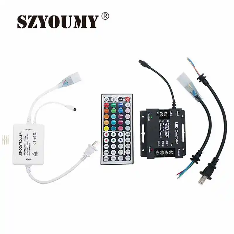 SZYOUMY 220V 110V RGB Led Strip Remote Controller With 44Key IR Controller 1500W High Voltage Controller
SZYOUMY 220V 110V RGB Led Strip Remote Controller With 44Key IR Controller 1500W High Voltage Controller