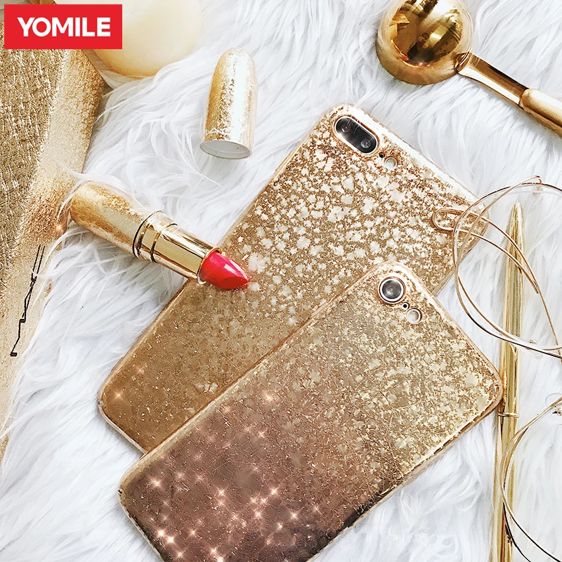 YOMILE Fashion Gold Glitter Bling Hard Cover Case For Apple iPhone X 10 Fundas Shiny Sequins Case For iPhone 7 8 6 6s Plus Coque
YOMILE Fashion Gold Glitter Bling Hard Cover Case For Apple iPhone X 10 Fundas Shiny Sequins Case For iPhone 7 8 6 6s Plus Coque
