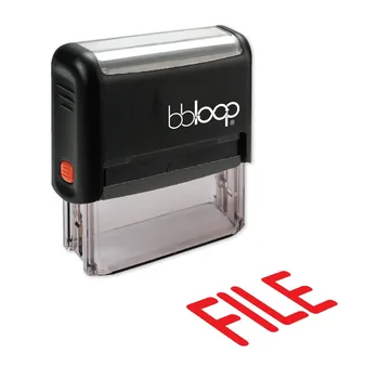 BBloop "FILE" Bold Self-Inking Stamp, Rectangular, Laser Engraved, RED/BLUE/BLACK
BBloop "FILE" Bold Self-Inking Stamp, Rectangular, Laser Engraved, RED/BLUE/BLACK