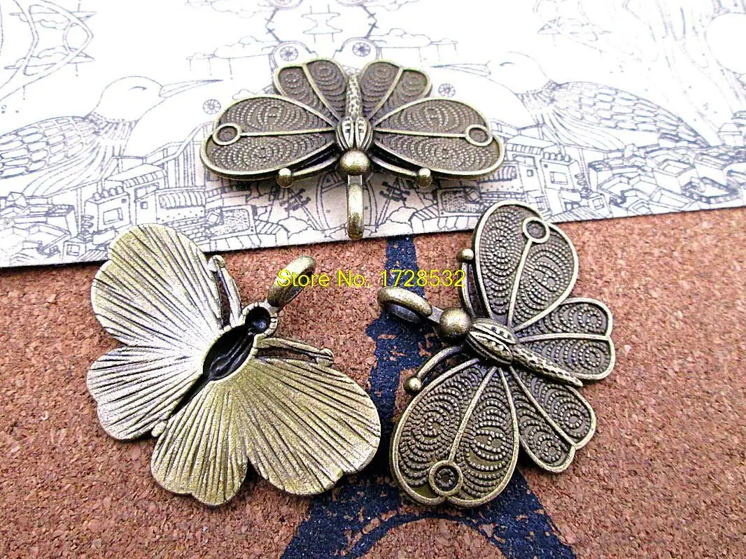 6pcs hot Sale 42*32mm antique bronze big size beautiful butterfly diy jewelry making
6pcs hot Sale 42*32mm antique bronze big size beautiful butterfly diy jewelry making