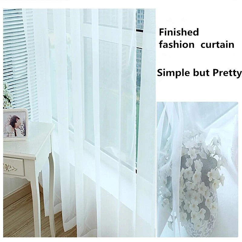 Fashion white curtains Custom made finished curtain window voile tulle curtain living room Window screening Home Decoration
Fashion white curtains Custom made finished curtain window voile tulle curtain living room Window screening Home Decoration