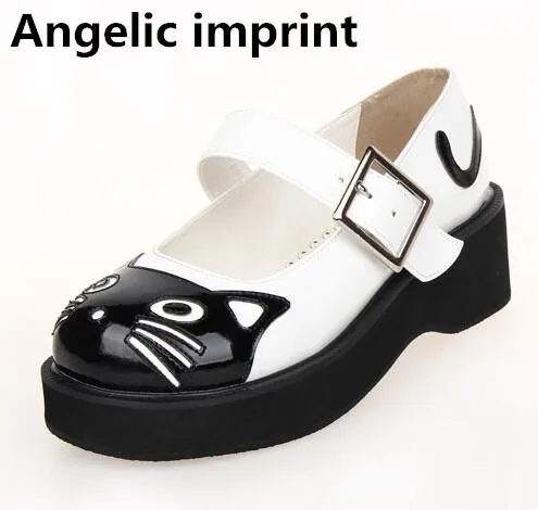 Angelic imprint mori girl lolita shoes woman cosplay shoes lady low heels wedges Pumps women shoe lovely cat face buckle 33-47
Angelic imprint mori girl lolita shoes woman cosplay shoes lady low heels wedges Pumps women shoe lovely cat face buckle 33-47