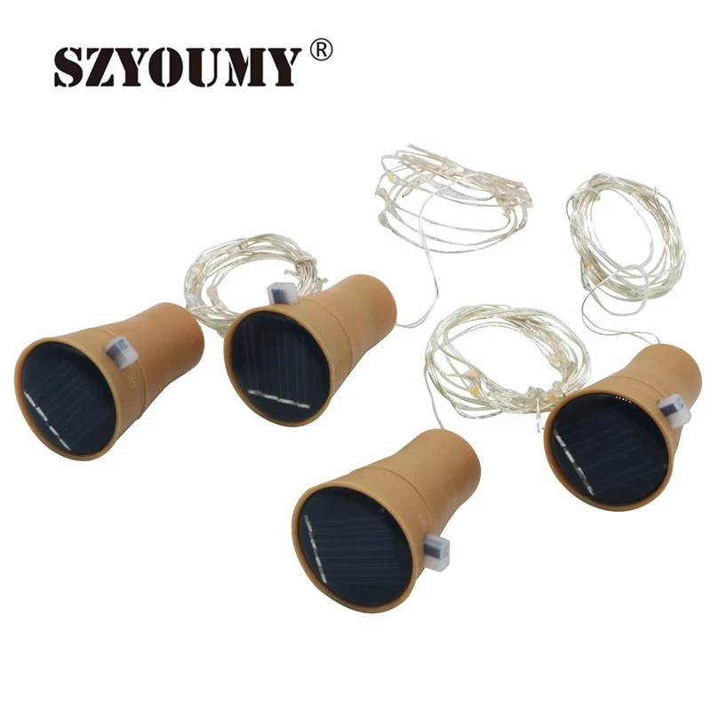 SZYOUMY 8 10 LED Solar Wine Bottle Stopper Copper Fairy Strip Wire Outdoor Party Decoration Novelty Night Lamp DIY Cork Light
SZYOUMY 8 10 LED Solar Wine Bottle Stopper Copper Fairy Strip Wire Outdoor Party Decoration Novelty Night Lamp DIY Cork Light