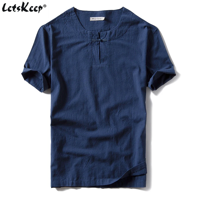 M-4XL LetsKeep 2018 Mens short sleeved t shirt Breathable button collar top men linen soft Cotton t-shirt harajuku men, MA478
M-4XL LetsKeep 2018 Mens short sleeved t shirt Breathable button collar top men linen soft Cotton t-shirt harajuku men, MA478