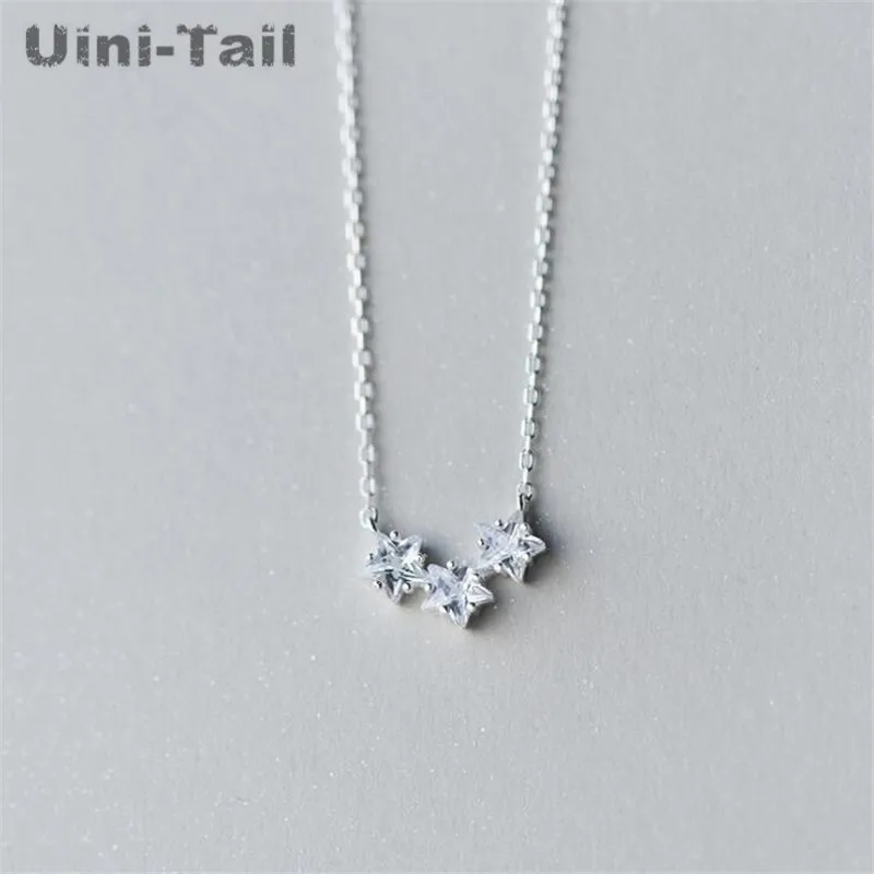 Uini-Tail new hot 925 sterling silver stars necklace Korean fashion temperament wild trend micro-set high quality necklace ED142
Uini-Tail new hot 925 sterling silver stars necklace Korean fashion temperament wild trend micro-set high quality necklace ED142
