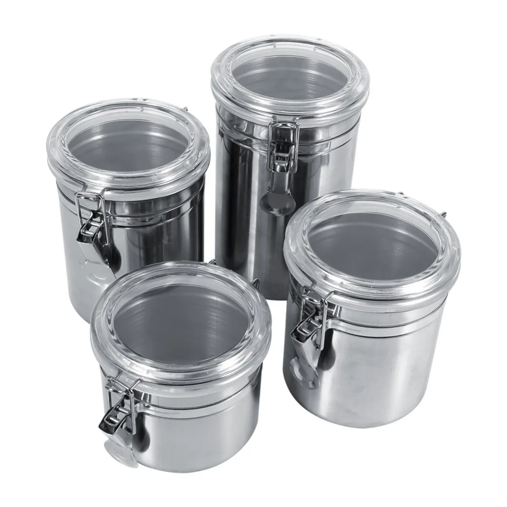 Premium 4 Specifications Stainless Steel Storage Container Bottle Sugar Tea Coffee Bean Jar Kitchen Container
Premium 4 Specifications Stainless Steel Storage Container Bottle Sugar Tea Coffee Bean Jar Kitchen Container