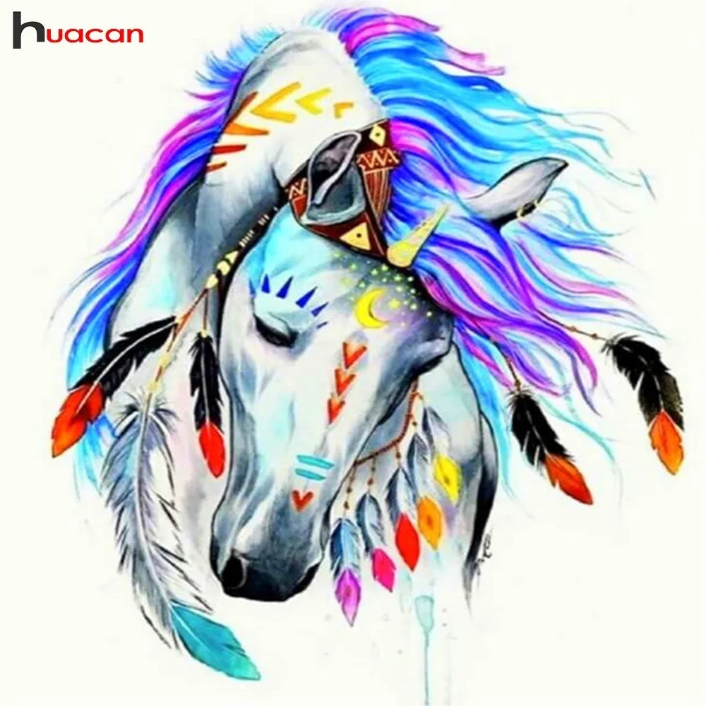HUACAN Diamond Embroidery Animals Mosaic 3D DIY Cross Stitch Feather Diamond Painting Horse Full Square/Round Drill Decoration
HUACAN Diamond Embroidery Animals Mosaic 3D DIY Cross Stitch Feather Diamond Painting Horse Full Square/Round Drill Decoration