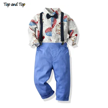 Top and Top Hawaiian Toddler Boy Gentleman Clothing Set Long Sleeve Printed Bowtie Tops+Suspender Trousers Infant Formal Suit
Top and Top Hawaiian Toddler Boy Gentleman Clothing Set Long Sleeve Printed Bowtie Tops+Suspender Trousers Infant Formal Suit
