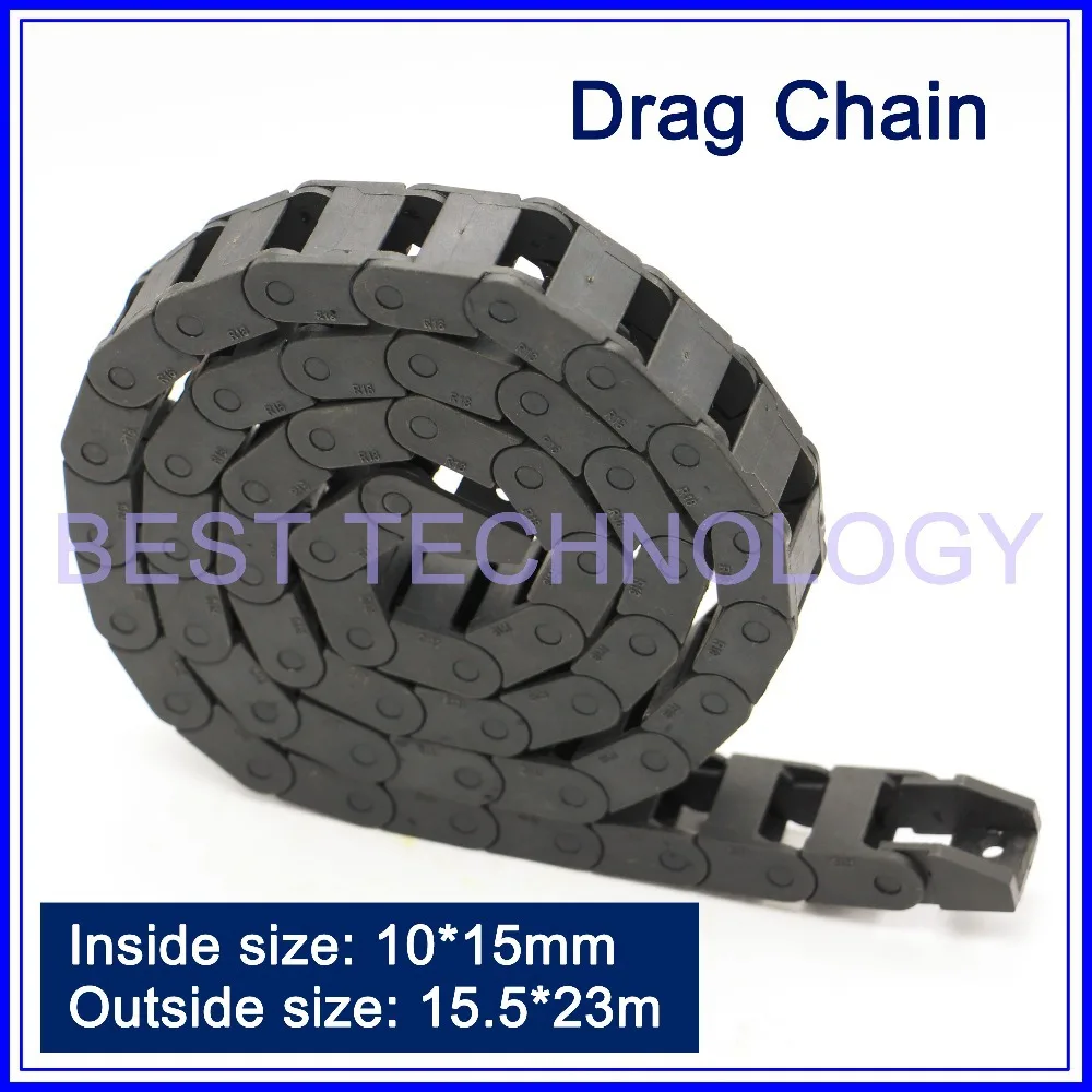 10x15mm L1000mm Cable Drag Chain Wire Carrier with end connectors plastic towline CNC Mill Router Machine Tools non opening
10x15mm L1000mm Cable Drag Chain Wire Carrier with end connectors plastic towline CNC Mill Router Machine Tools non opening