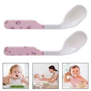 Baby Spoon Feeding Training Kids Infant Toddler Scoop Cutlery Tableware Food Bend Head Curved Utensils Children Learning Supplie
Baby Spoon Feeding Training Kids Infant Toddler Scoop Cutlery Tableware Food Bend Head Curved Utensils Children Learning Supplie