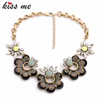 Big Flowers Choker Clavicle Necklace 2017 New Designer Exaggerated India Accessories Collares
Big Flowers Choker Clavicle Necklace 2017 New Designer Exaggerated India Accessories Collares