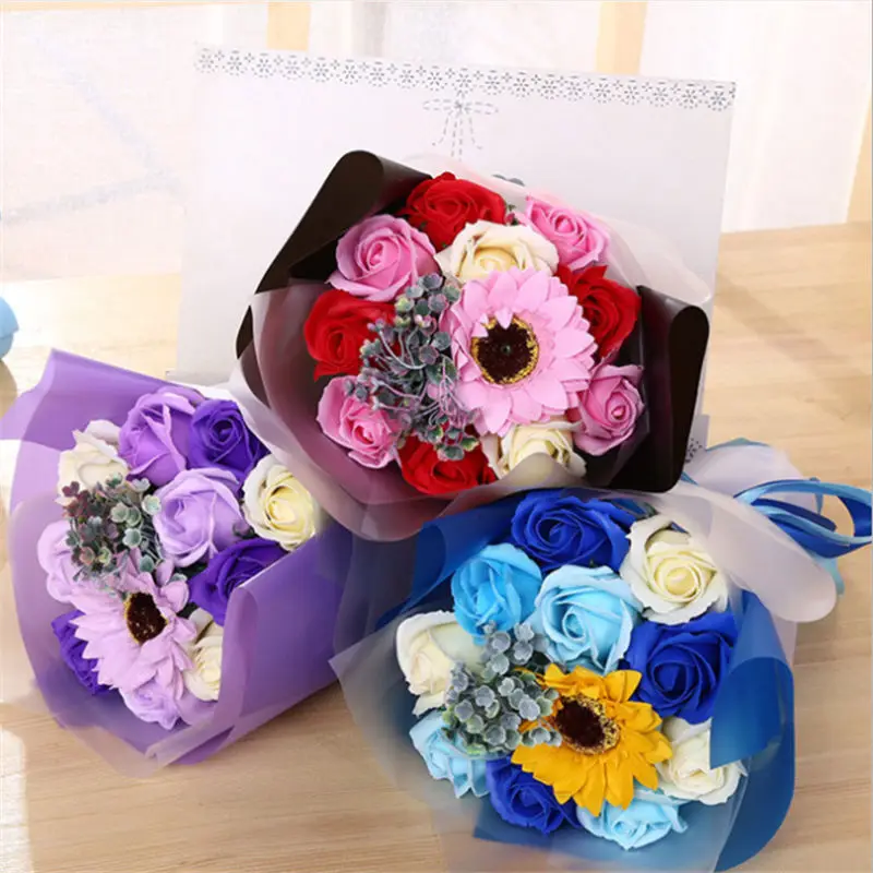 Creativity Valentine's Day Anniversary Present Bathing Soap Rose Bouquet Romantic Wedding Home Decoration Artificial Flower
Creativity Valentine's Day Anniversary Present Bathing Soap Rose Bouquet Romantic Wedding Home Decoration Artificial Flower