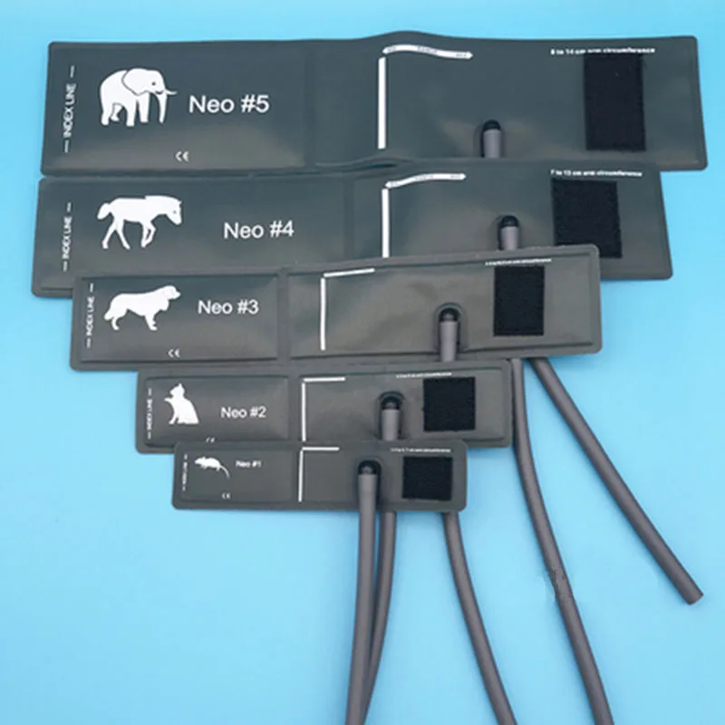 Veterinary Blood Pressure Cuff of Patient Monitor Animals Dog Cat Pet with single tube neonatal connector without gasbag
Veterinary Blood Pressure Cuff of Patient Monitor Animals Dog Cat Pet with single tube neonatal connector without gasbag