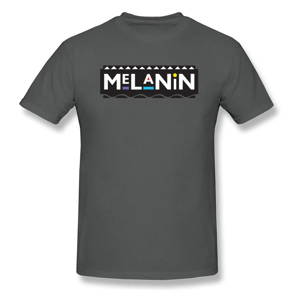 Melanin Comics T-shirts for Men 100% Cotton Summer Autumn Tops T Shirt Street Sweatshirts Short Sleeve Funny Crew Neck Melanin carbon