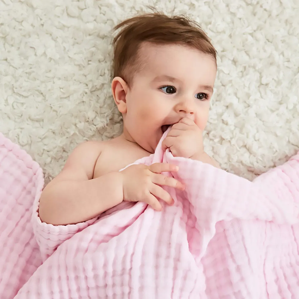 INSULAR SU5003 Baby Cotton Swaddle Blanket Dry Fast Towel Fluorescent free Soft Breathable 6 Layers Gauze Mesh for | Мать и ребенок