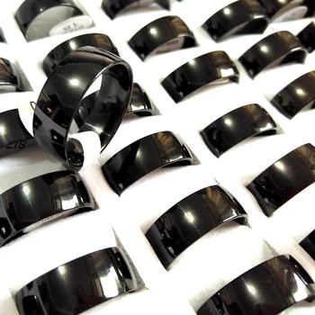 50pcs Band 8MM Men's Women's BLACK arc Plain Inside COMFORT-FIT Stainless Steel Rings Fine Polished Surface Classic Jewelry lot
50pcs Band 8MM Men's Women's BLACK arc Plain Inside COMFORT-FIT Stainless Steel Rings Fine Polished Surface Classic Jewelry lot