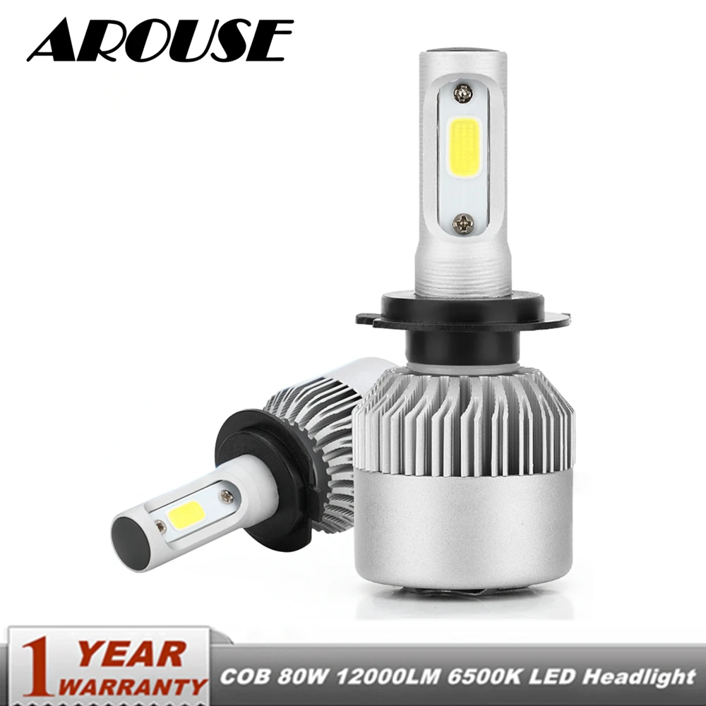 AROUSE H7 H4 H11 H1 H3 9005 9006 880 COB Car LED Headlight Bulbs Hi-Lo Beam 80W 12000LM 6500K Auto Headlamp Fog Light Bulb DC12v
AROUSE H7 H4 H11 H1 H3 9005 9006 880 COB Car LED Headlight Bulbs Hi-Lo Beam 80W 12000LM 6500K Auto Headlamp Fog Light Bulb DC12v