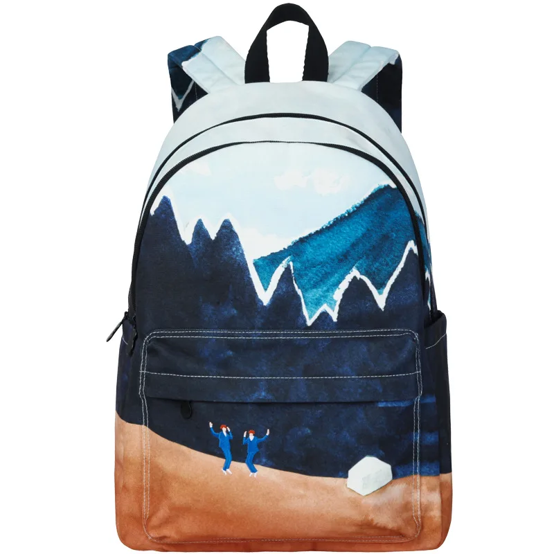 YIZISTORE New Landscape Canvas Backpack Female Large Capacity Leisure Travel Bag School Backpack For Teenage Girls
YIZISTORE New Landscape Canvas Backpack Female Large Capacity Leisure Travel Bag School Backpack For Teenage Girls