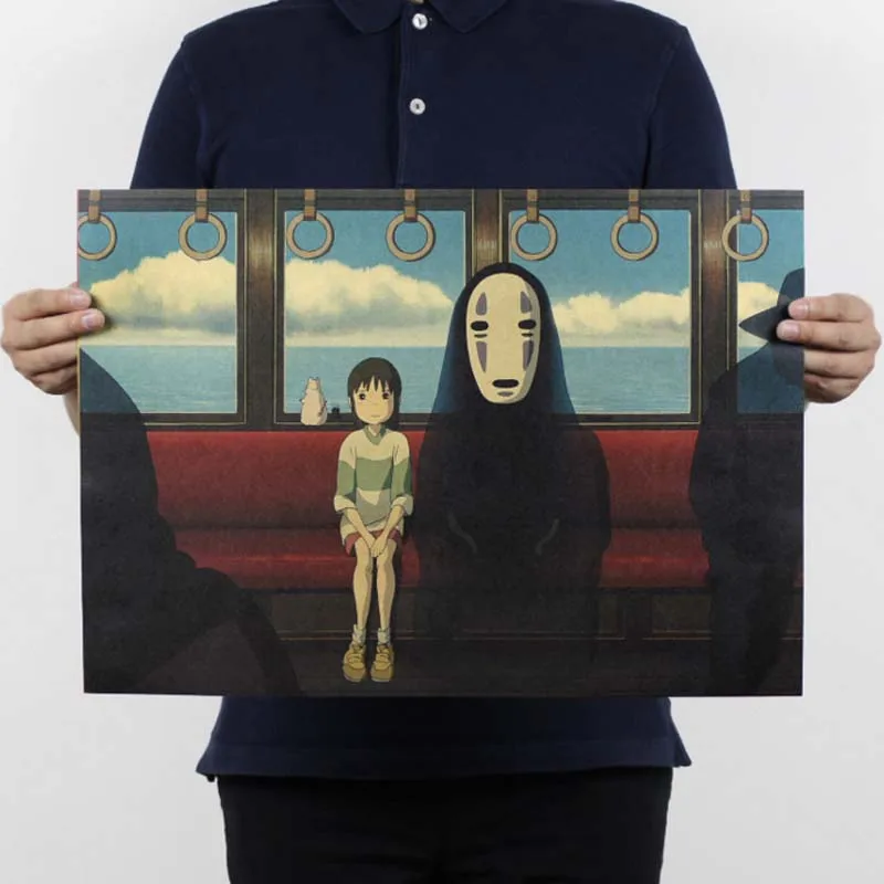 "Spirited Awayi"Design Chart Vintage Poster Retro Kraft Paper Posters Bar Cafe Interior Decoration Painting Movie Poster
"Spirited Awayi"Design Chart Vintage Poster Retro Kraft Paper Posters Bar Cafe Interior Decoration Painting Movie Poster