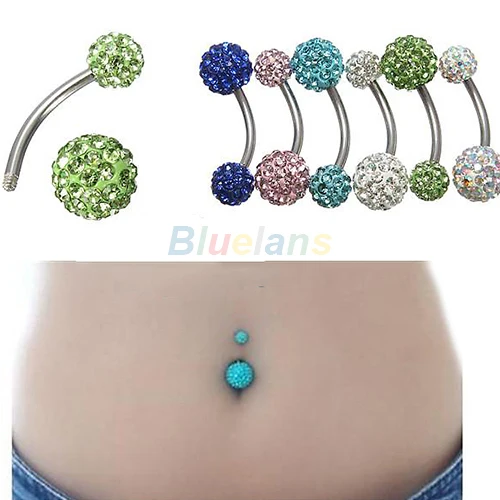 1PC Classic Navel Belly Button Bar Ring Barbell Rhinestone Crystal Ball Body Piercing Body Jewelry 00PR
1PC Classic Navel Belly Button Bar Ring Barbell Rhinestone Crystal Ball Body Piercing Body Jewelry 00PR