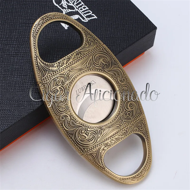 Lubinski Pocket Antique Copper Style Stainless Steel Sharp Double Blade Cuban Cigar Cutter W Luxury Gift Box
Lubinski Pocket Antique Copper Style Stainless Steel Sharp Double Blade Cuban Cigar Cutter W Luxury Gift Box