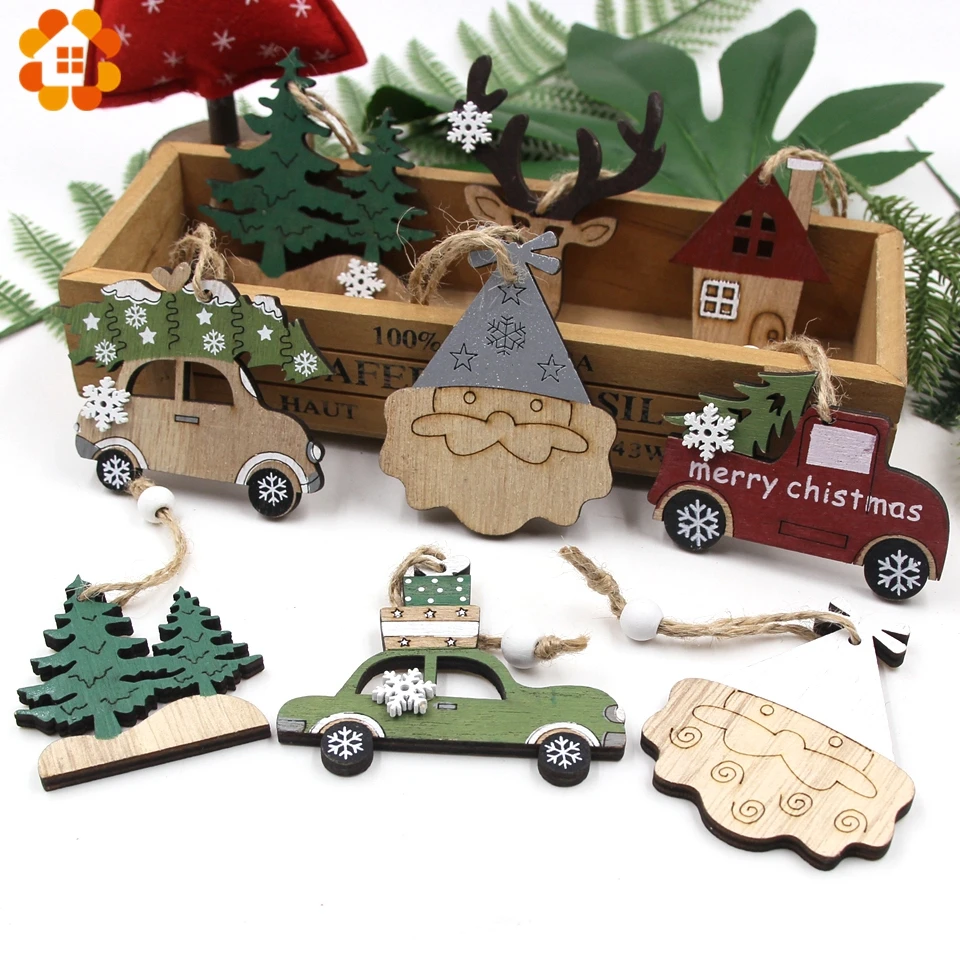 2PCS Vintage Printed Wooden Deer/Tree/Car Christmas Pendants Ornaments DIY Wood Crafts Kids Gift Christmas Tree Ornaments Decor
2PCS Vintage Printed Wooden Deer/Tree/Car Christmas Pendants Ornaments DIY Wood Crafts Kids Gift Christmas Tree Ornaments Decor